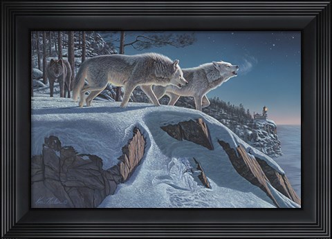 Framed Moonlight Prowlers Print