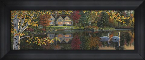 Framed Autumn Grace Panoramic Print