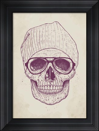 Framed Cool Skull Print