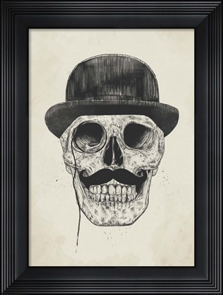 Framed Gentlemen Never Die Print