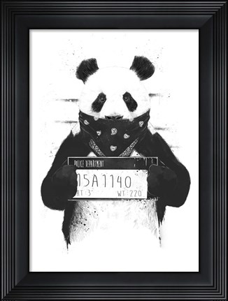 Framed Bad Panda Print