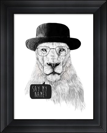 Framed Say My Name Print