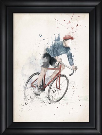 Framed I Want To Ride My Bicycle Print