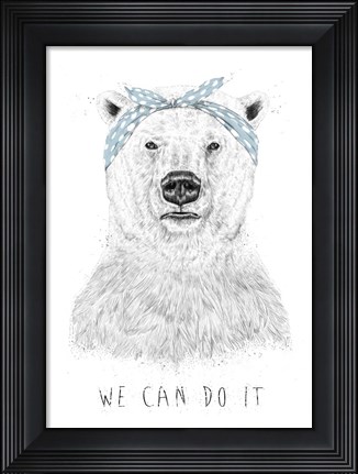 Framed We Can Do It Print