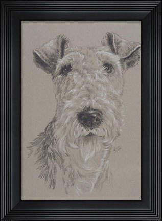 Framed Wire Fox Terrier Print