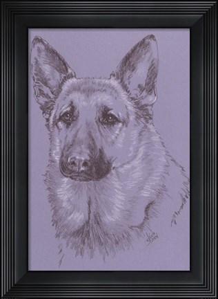 Framed German Shepherd 1 Print