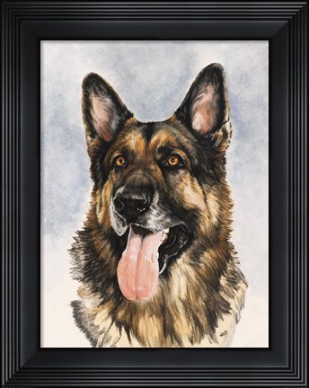 Framed German Shepherd Print