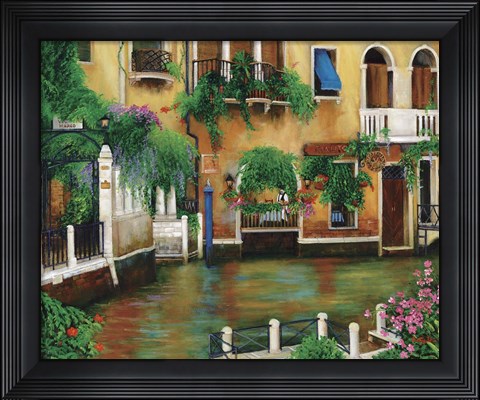 Framed Canal Da Marco Print