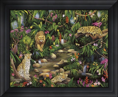 Framed Exotic Jungle Print