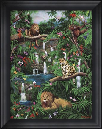 Framed Freedom In The Jungle Print