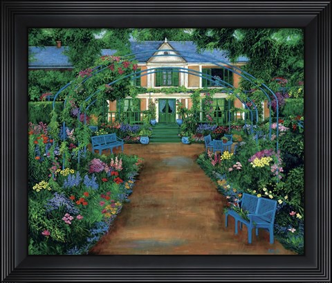 Framed French Garden Print