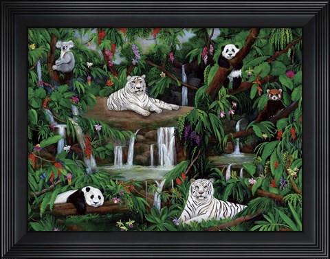 Framed Friends In The Rainforest Print