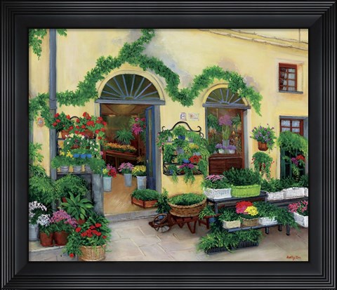 Framed Little Flower Shop Print