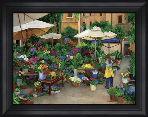 Framed Roma Fiori Print