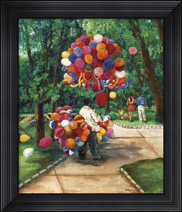 Framed Balloon Man Print