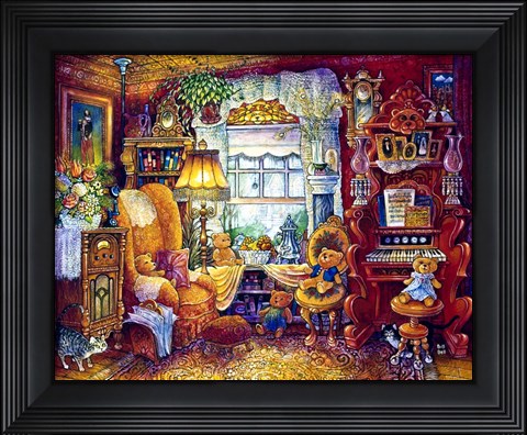 Framed Teddy Bears Print