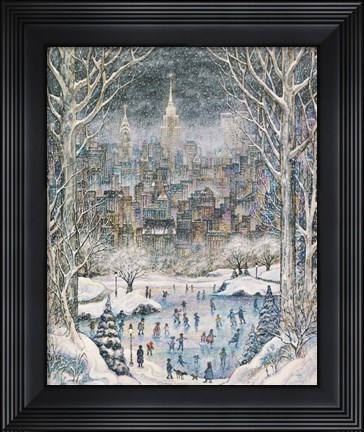 Framed Night Skaters Print