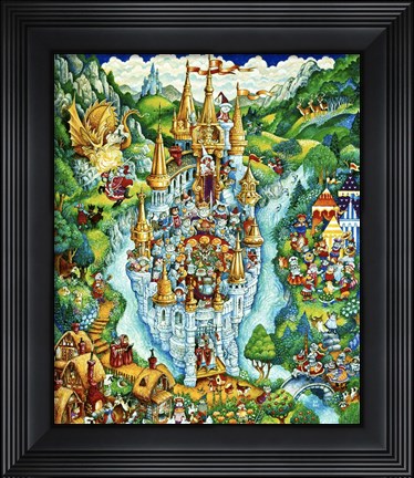 Framed Cats Of Camelot Print