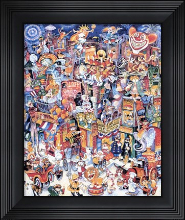 Framed Clown Town Print