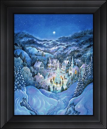 Framed Road To Christmas Print
