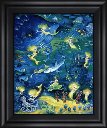 Framed Mermaids Print