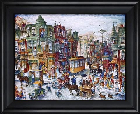 Framed St. Lawrence Blvd (Montreal) Print