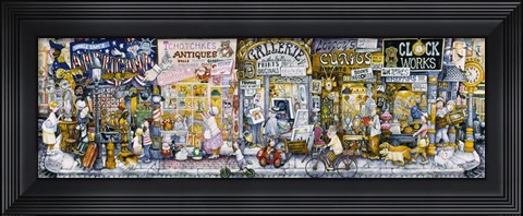 Framed Antique Row Print