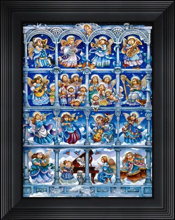 Framed Angels We Have Heard On High Print