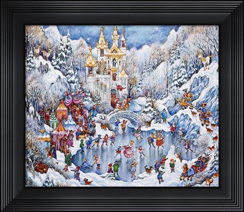 Framed Camelot Winter Print