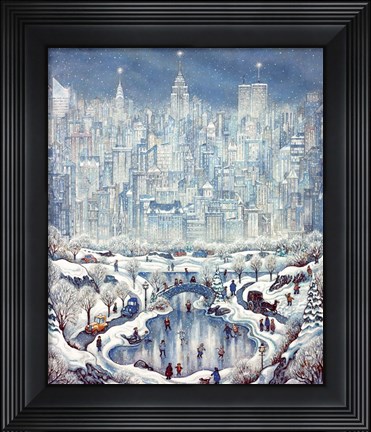 Framed Central Park Snow Print