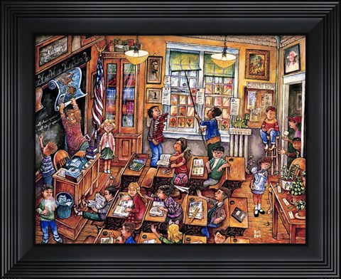Framed School Room Print