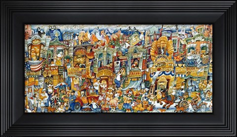 Framed Street Scene Print