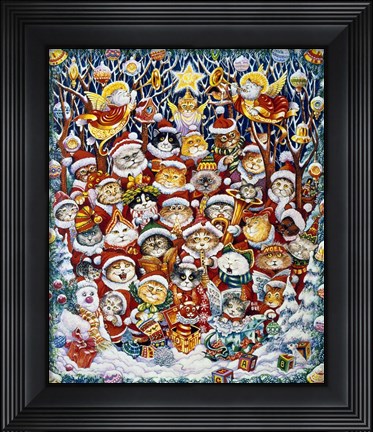 Framed Santa Claws Print
