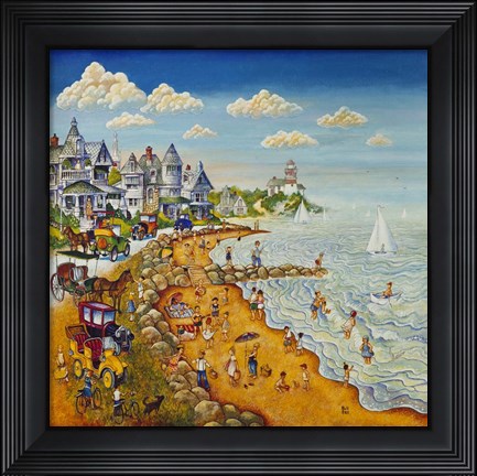 Framed Cape May Beach Print