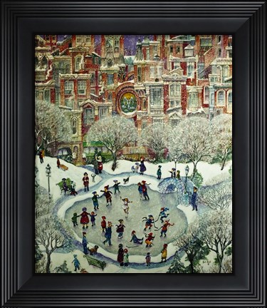 Framed City Skaters Print