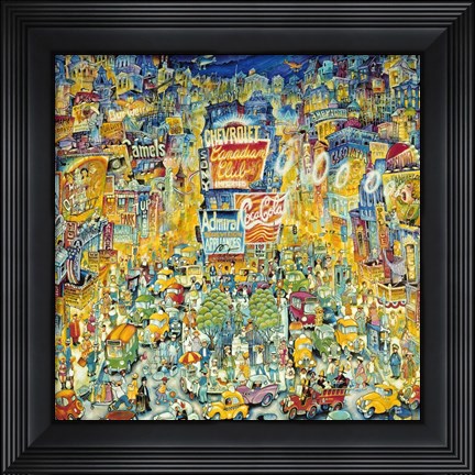 Framed New York Times Square Print