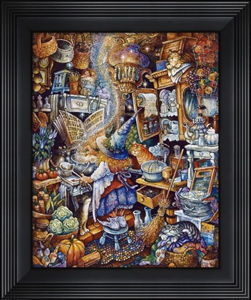 Framed Kitchen Witch 2 Print