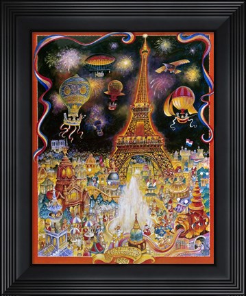 Framed Les Chats Print