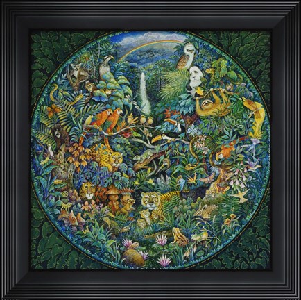 Framed Rainbow Forest Print