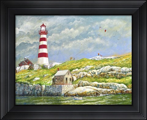 Framed Land&#39;s End Light Print