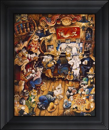 Framed Miss Kitty Print