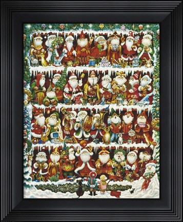 Framed Will The Real Santa Print
