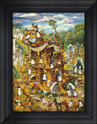 Framed Trojan Cats Print