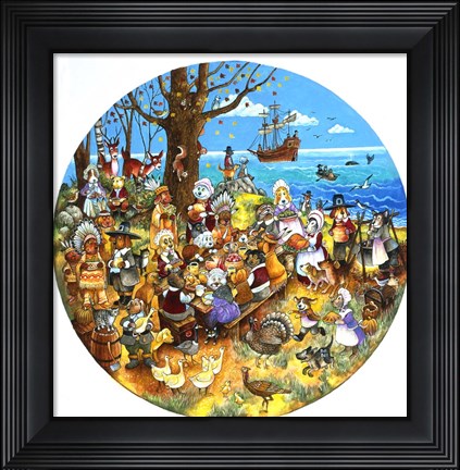 Framed Paws For Thanks Print