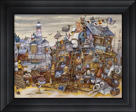 Framed Captain&#39;s Treasure Print