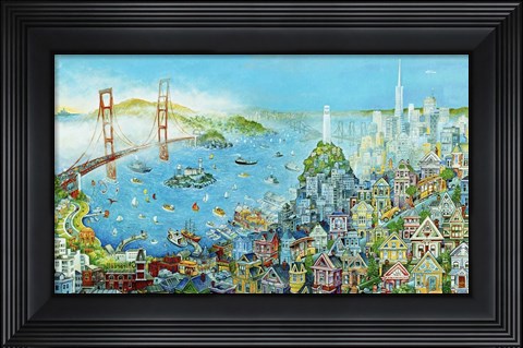 Framed City By The Bay Print