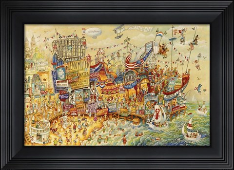 Framed Steel Pier Memories Print