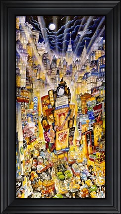 Framed Showtime On Broadway Print