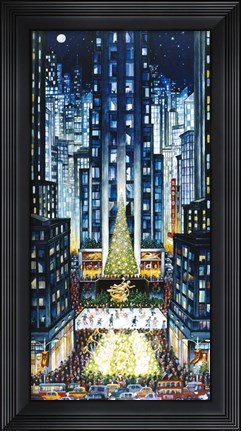 Framed Rockefeller Christmas Print