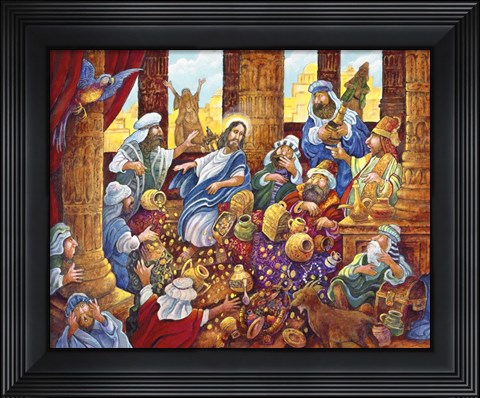 Framed J.C. &amp; Money Lendors Print